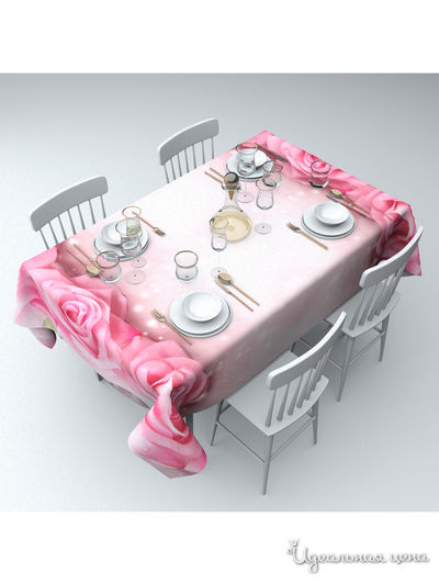 Скатерть "Розовые мечты", 145*120 см Сирень, цвет мультиколор