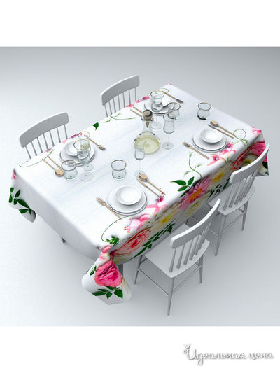 Скатерть "Праздничная композиция", 145*220 см Сирень, цвет мультиколор