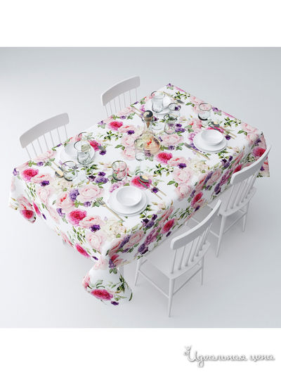 Скатерть "Юдиана", 145*220 см Сирень, цвет мультиколор