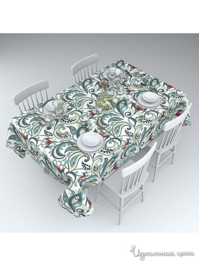 Скатерть "Цветочные узоры", 145*220 см Сирень, цвет мультиколор