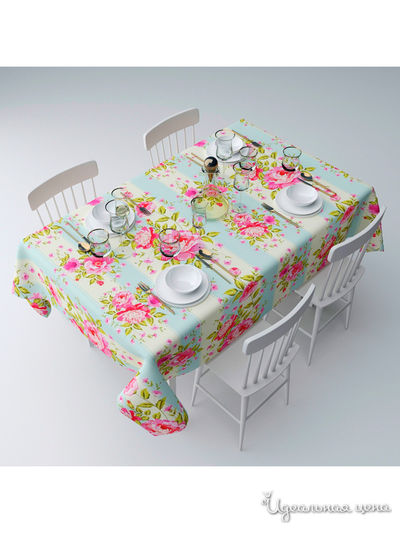 Скатерть "Нинетта", 145*220 см Сирень, цвет мультиколор