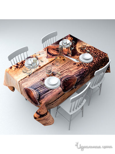 Скатерть "Бодрящий аромат", 145*220 см Сирень, цвет мультиколор