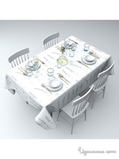 Скатерть "Лавандовый принт", 145*120 см Сирень, цвет мультиколор