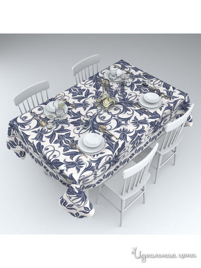 Скатерть "Рококо", 145*220 см Сирень, цвет мультиколор