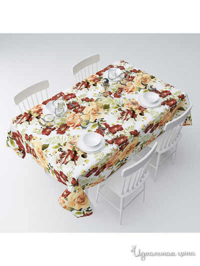 Скатерть "Охра", 145*120 см Сирень, цвет мультиколор