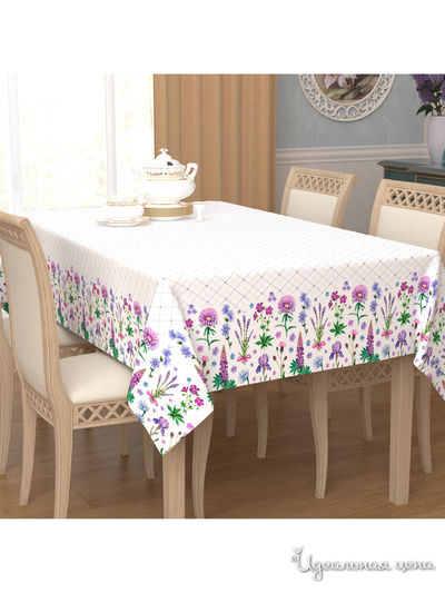Скатерть, 145*120 см Сирень, цвет мультиколор