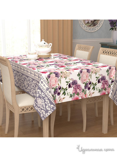 Скатерть, 145*120 см Сирень, цвет мультиколор