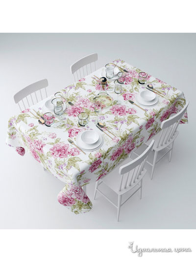 Скатерть "В сиреневых тонах", 145*120 см Сирень, цвет мультиколор