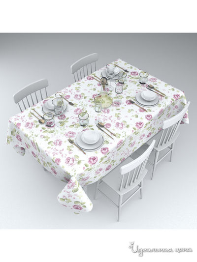 Скатерть "Эммироз", 145*220 см Сирень, цвет мультиколор