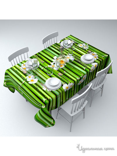 Скатерть "Украшение цветами", 145*120 см Сирень, цвет мультиколор