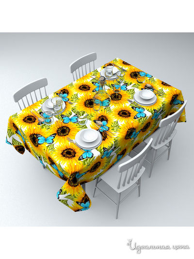 Скатерть "Солнечный рай", 145*220 см Сирень, цвет мультиколор