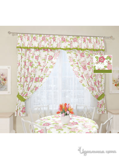 Фотошторы "Савелия", 145*180 см, 2 шт Сирень, цвет мультиколор