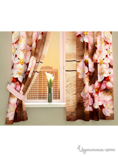 Фотошторы "Гармония цветов", 290*160 см, 2 шт Сирень, цвет мультиколор