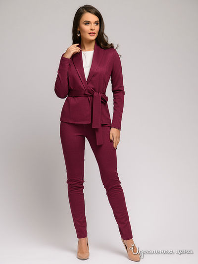 Брюки 1001 DRESS, цвет бордовый