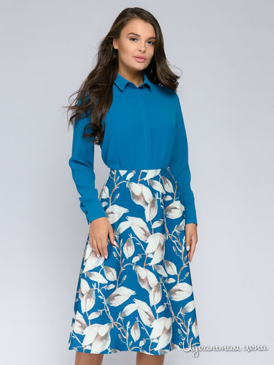 Блуза 1001 DRESS, цвет голубой