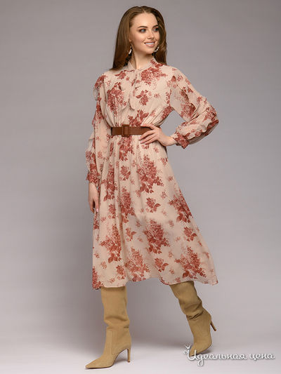 Платье 1001 DRESS, цвет бежевый