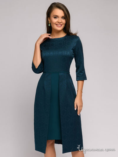 Платье 1001 DRESS, цвет темно-зеленый
