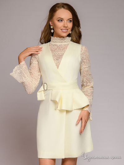 Платье 1001 DRESS, цвет светло-желтый