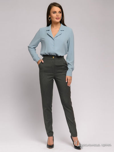 Брюки 1001 DRESS, цвет серый