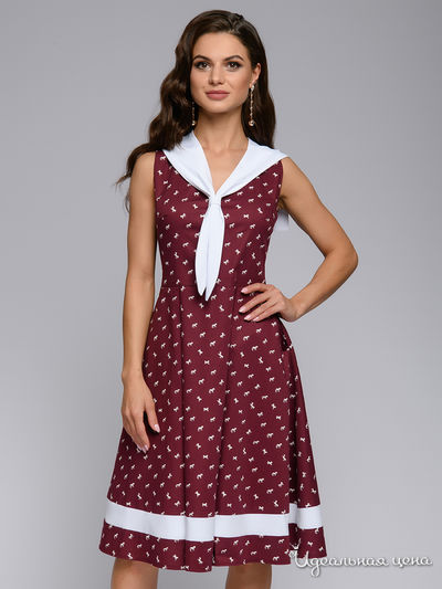 Платье 1001 DRESS, цвет бордовый