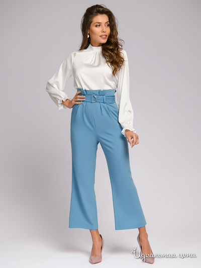 Брюки 1001 DRESS, цвет голубой