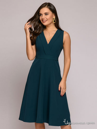 Платье 1001 DRESS, цвет темно-зеленый