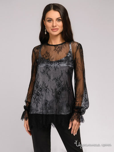 Блуза 1001 DRESS, цвет серебристый