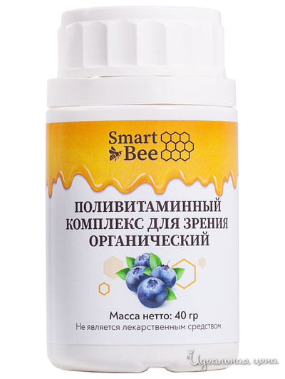 Комплекс поливитаминный органический для зрения, 40 г, Smart Bee
