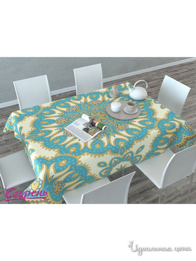 Скатерть "Нежный оттенок востока", 145*120 см Сирень, цвет мультиколор