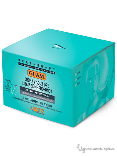 Крем для лица увлажняющий CREMA VISO 24 ORE IDRATAZIONE PROFONDA, 50 мл, GUAM