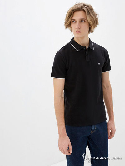 Поло Wrangler, цвет черный