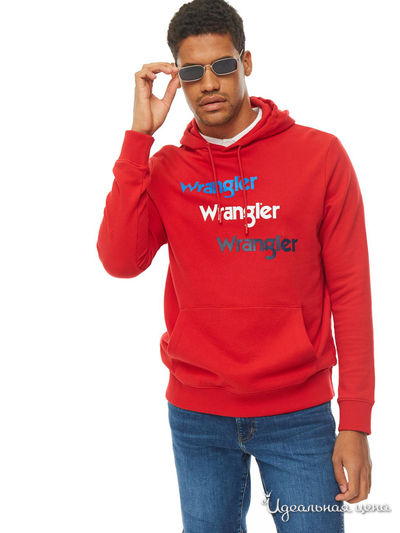 Толстовка Wrangler, цвет красный