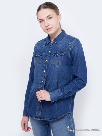 Рубашка Wrangler, цвет синий