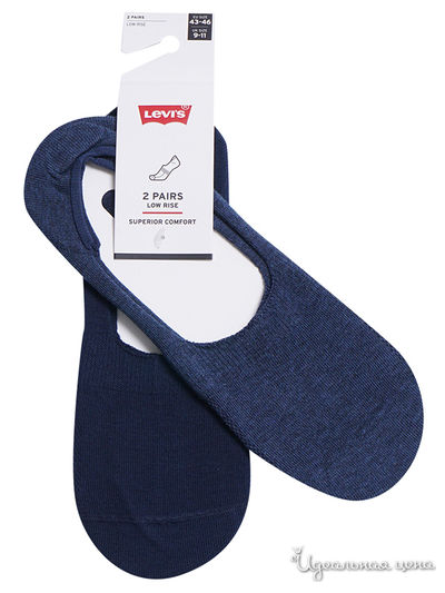 Носки, 2 пары Levi's, цвет синий