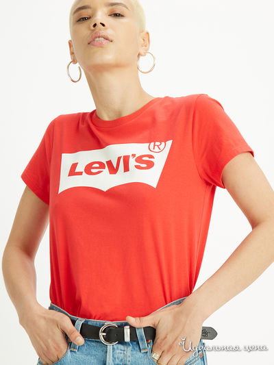 Футболка Levi's, цвет красный