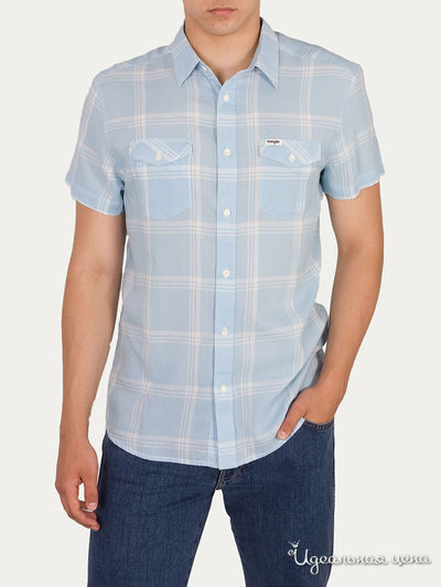 Рубашка Wrangler, цвет голубой