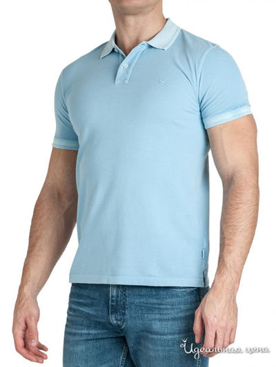 Поло Wrangler, цвет голубой