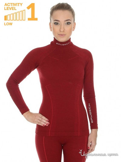 Лонгслив Brubeck, цвет бордовый