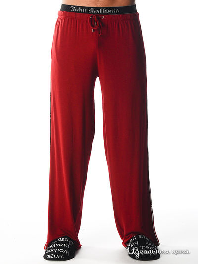 Брюки Galliano, цвет цвет бордовый