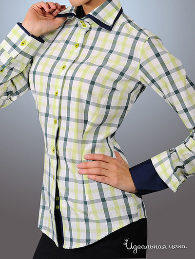 Рубашка Alonzo Corrado женская, принт клетка