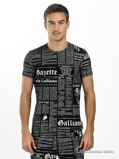 Футболка Galliano, цвет цвет черный