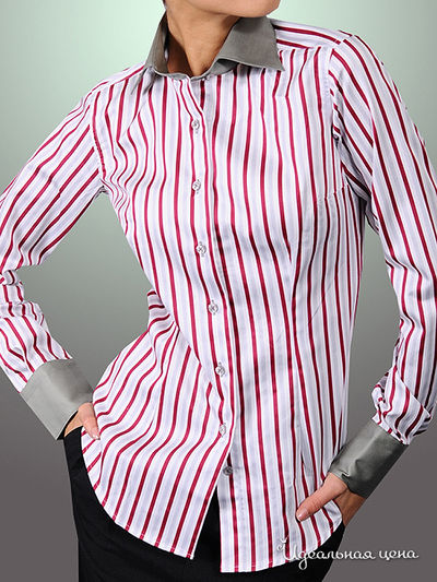 Рубашка Alonzo Corrado, цвет принт красная полоска