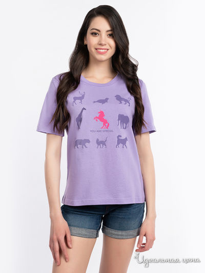 Футболка BARMARISKA, цвет сиреневый
