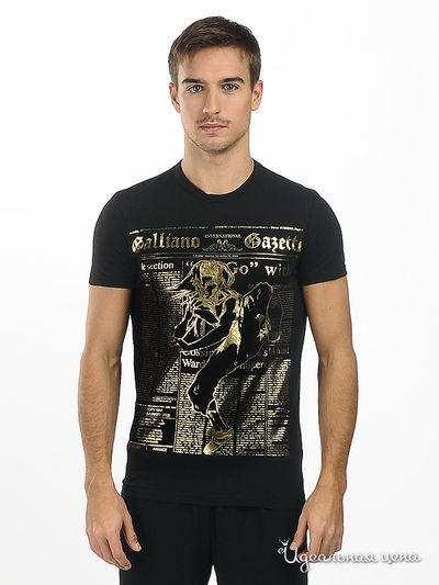 Футболка Galliano, цвет цвет черный