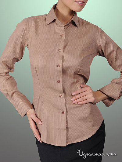 Рубашка Alonzo Corrado женская, цвет темно-бежевый