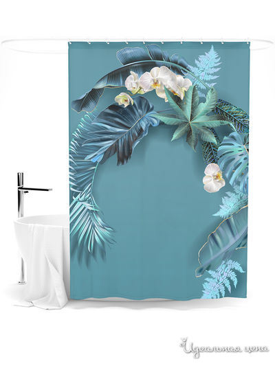 Шторка для ванной, 145*180 см Сирень, цвет мультиколор