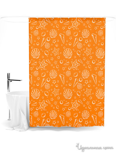 Шторка для ванной, 145*180 см Сирень, цвет мультиколор