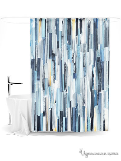 Шторка для ванной, 145*180 см Сирень, цвет мультиколор