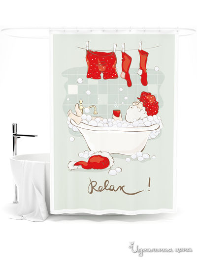 Шторка для ванной, 145*180 см Сирень, цвет мультиколор