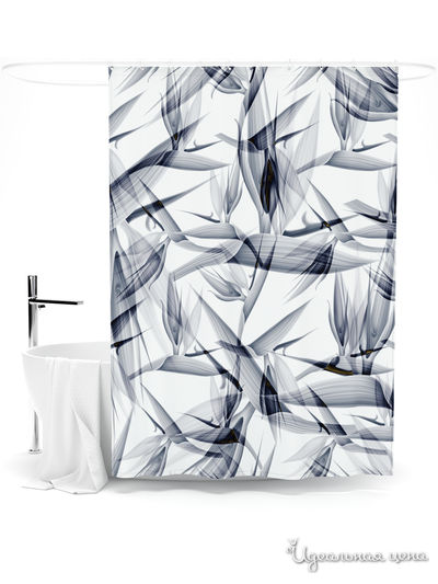 Шторка для ванной, 145*180 см Сирень, цвет мультиколор